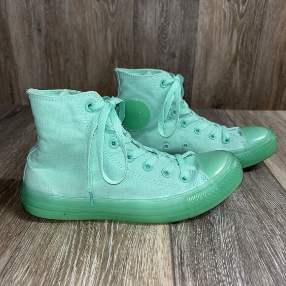 Converse All Star Chuck Taylor Hi Top US Size M5/W7 Peppermint Green Shoes - Picture 1 of 11